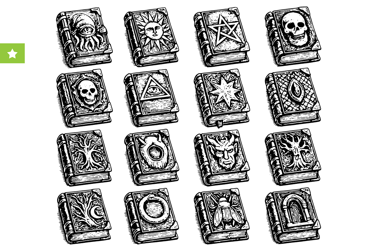 Mystical Occult Spellbook Collection, an Object Graphic by RT Studio (Photo 1 of 4)
