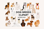 Dog Breeds Clipart - Swiitery, an Animal Illustration by Iconixar & Friends (Thumbnail 1 of 2)