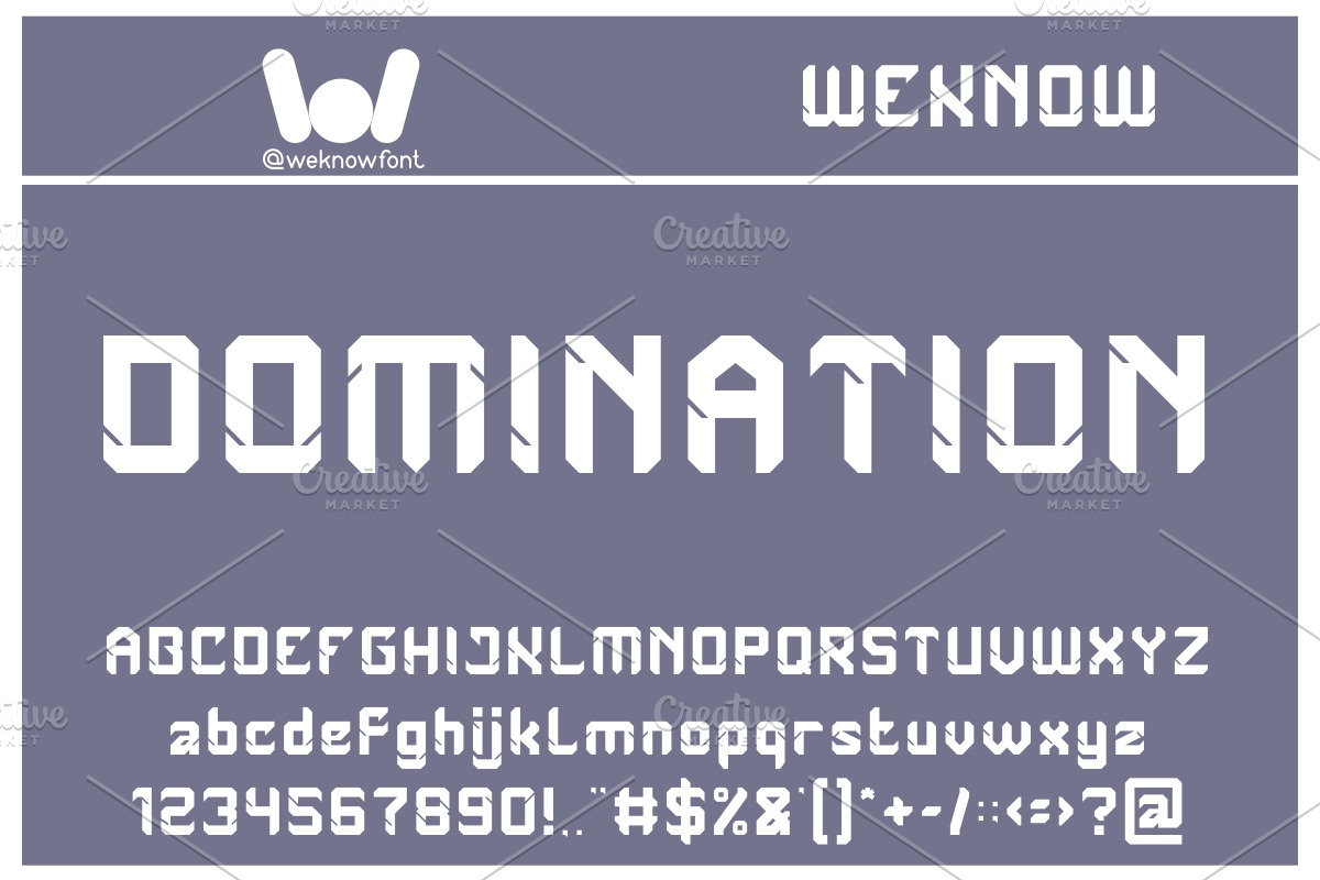 Replicate font, a Font by weknow (Photo 2 of 5)