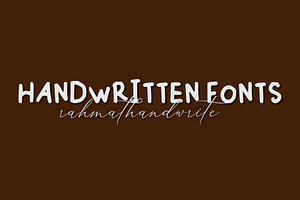 Handwritten Fonts