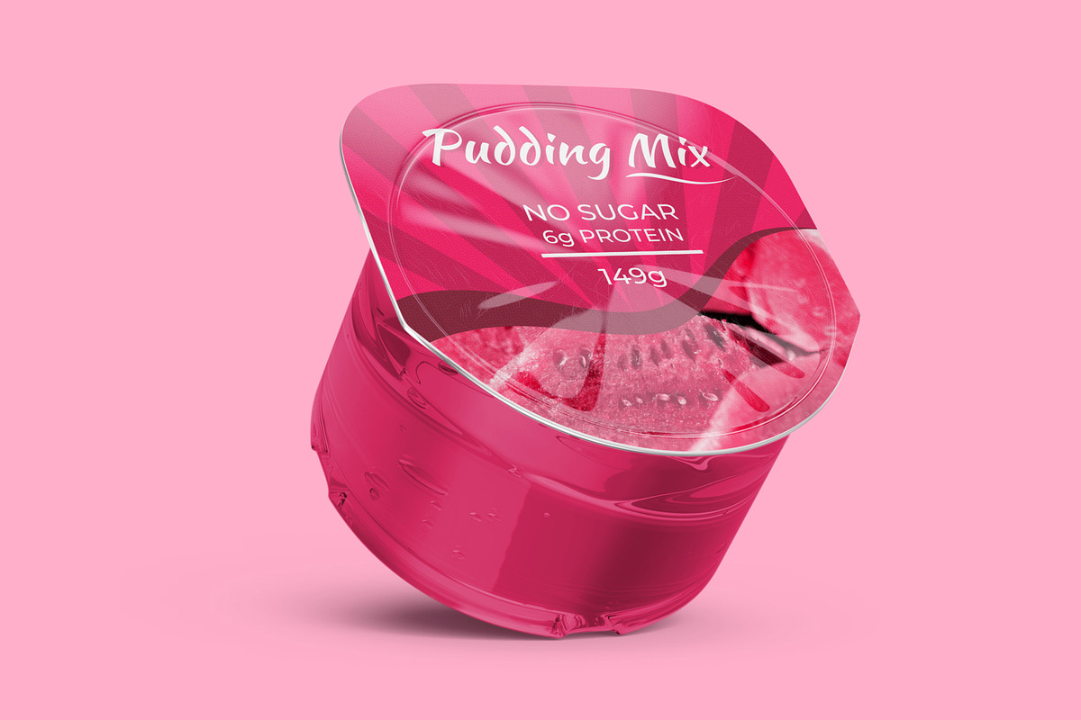 Pudding Jelly Cup Mockup, a Cups & Container Mockup by Digitalphaser (Photo 5 of 11)