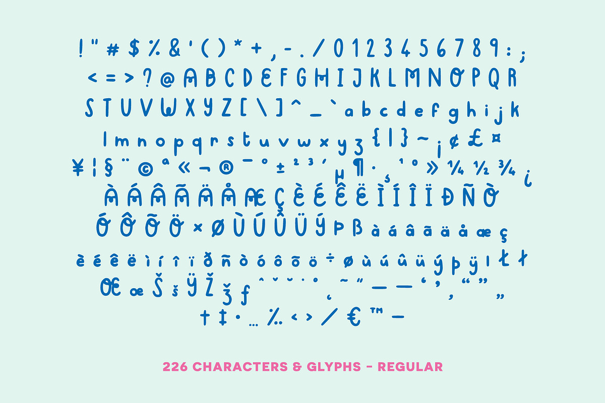 Cute & Curly handwritten fonts, a Handwritten Font by Carole Chevalier (Photo 5 of 6)