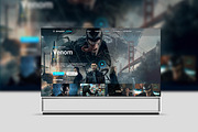 4K OLED TV Mockup, a Product Mockup by Design by Mirko (Thumbnail 7 of 8)