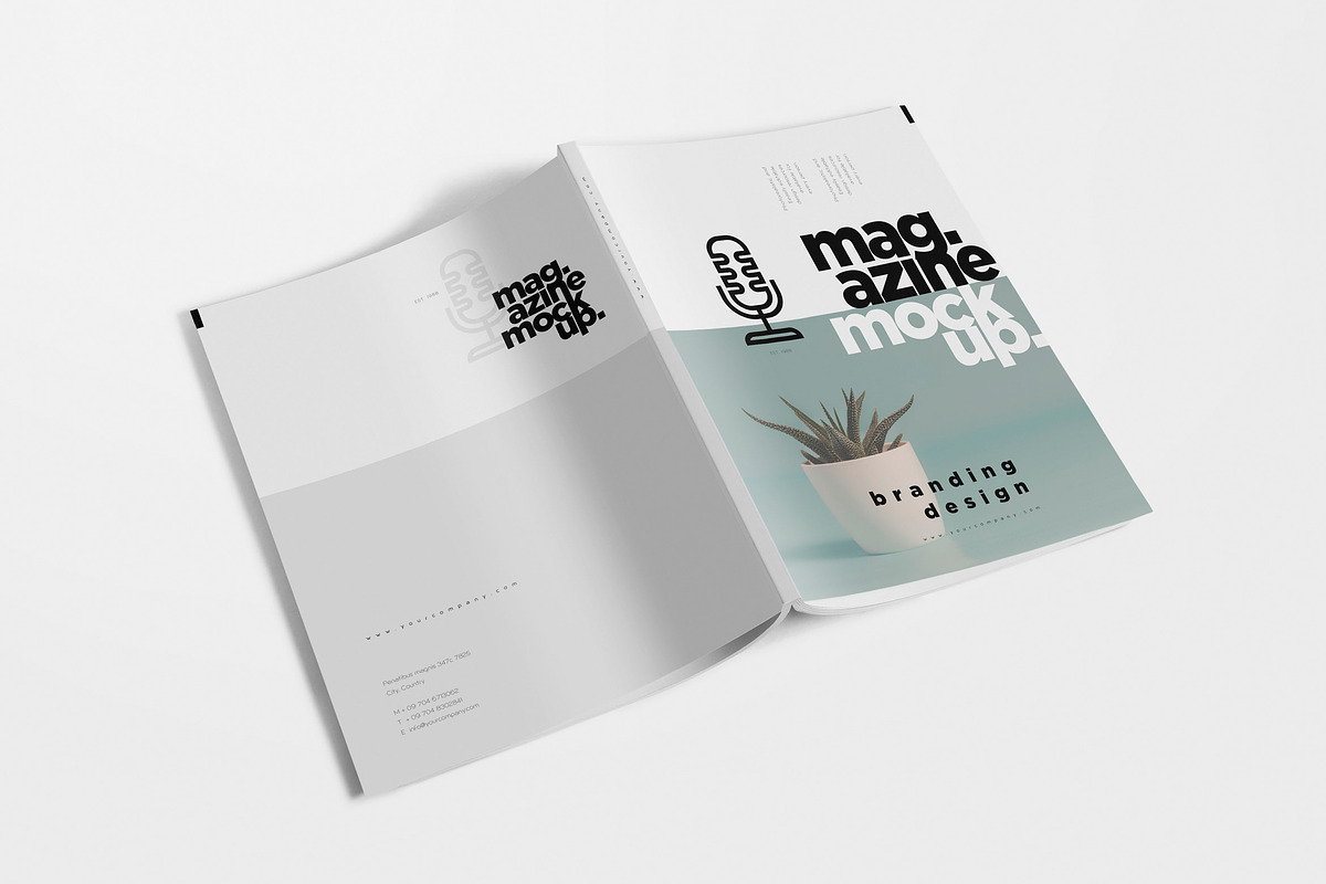 US Letter Size Magazine Mockups, a Print Template by GfxFoundry (Photo 1 of 6)