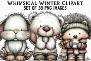 Whimsical Winter Clipart, an Illustration by Craft Nest (Thumbnail 1 of 6)