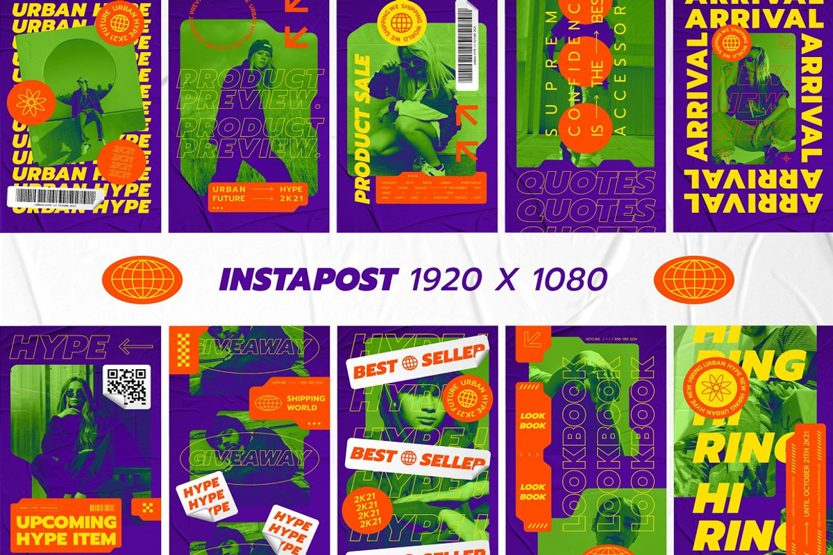 10 in 1 BUNDLE Instagram Templates, a Social Media Template by Creative Zeune (Photo 23 of 24)