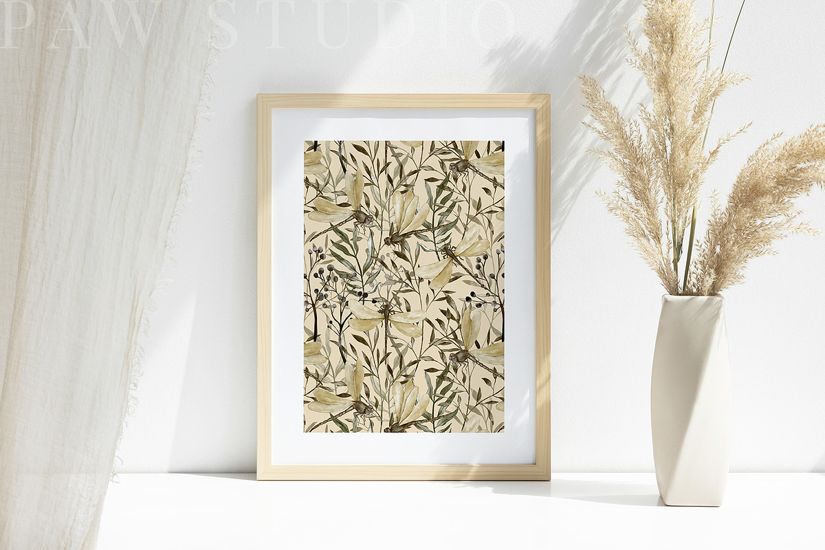 Forest Watercolor Clipart Pattern, a Texture Illustration by PawGraphic (Photo 8 of 11)