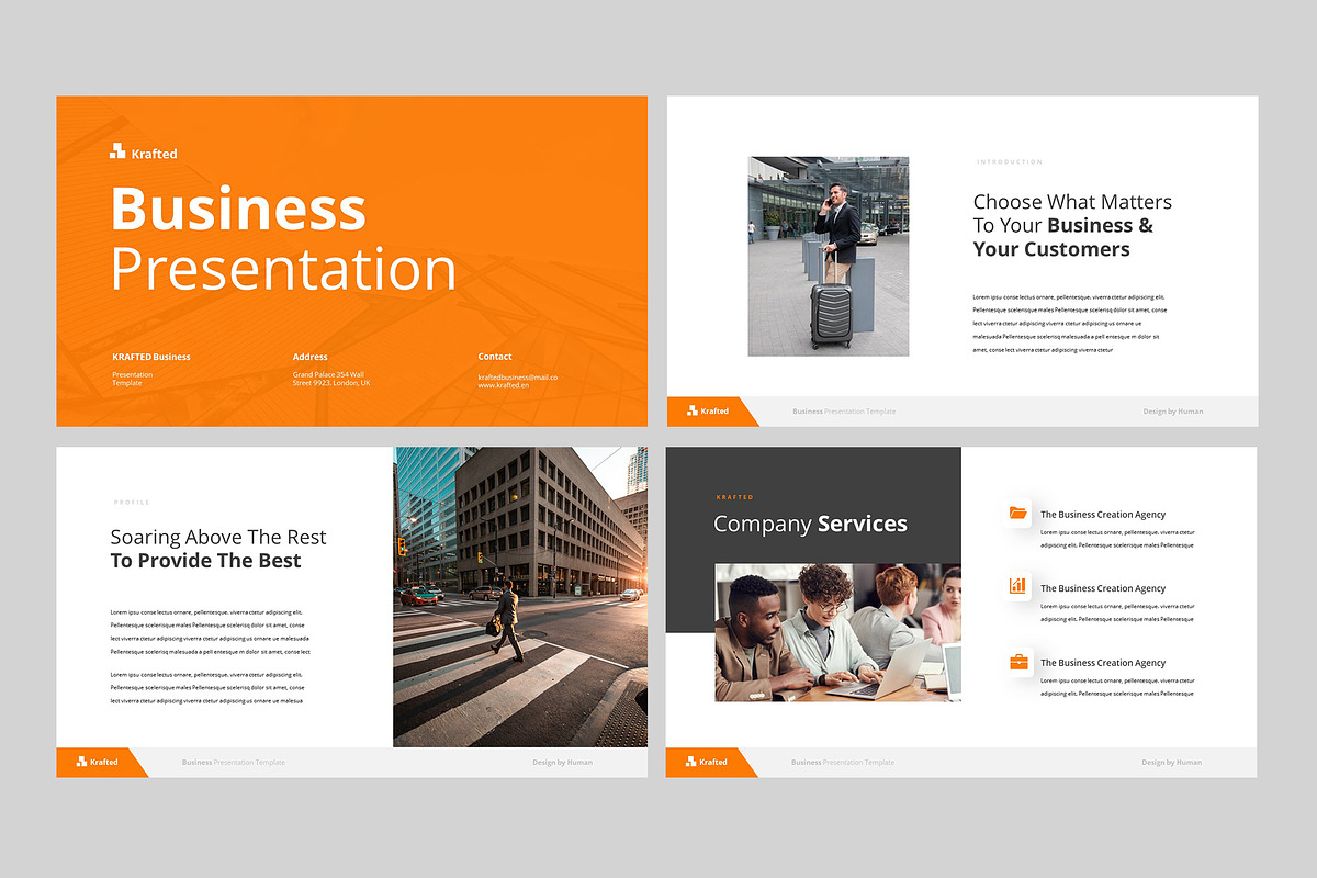 Krafted - Business Pitch Powerpoint, a Presentation Template by rgbryand