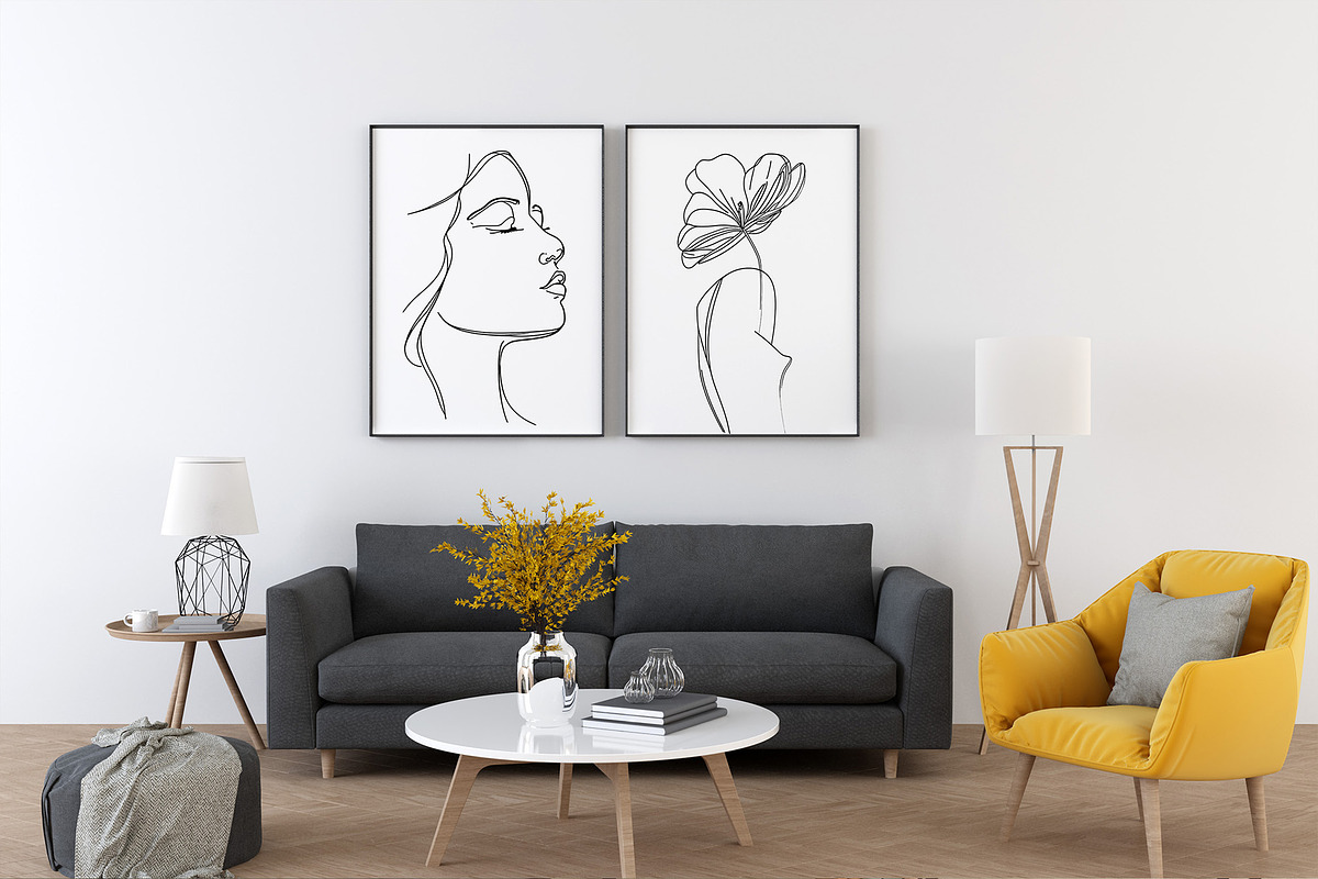 One Line Woman Flower Illustration, a Person Illustration by Vibrand Studio (Photo 8 of 11)