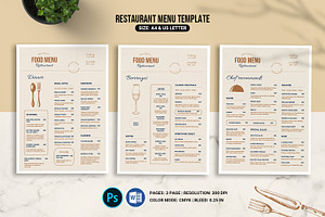 Restaurant Food Menu Flyer