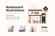 Restaurant Illustrations, a Templates & Theme by Triangle Squad (Thumbnail 1 of 4)
