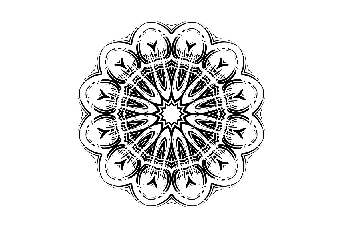 Elegant Mandala Line Art Collection, a Decorative Illustration by NJ Himel (Photo 57 of 101)