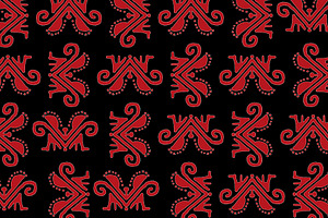 Tribal Symbol Motif Pattern