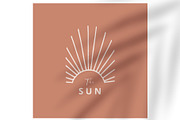 Sun bohemian logo tempplate 2#, a Branding & Logo Template by Piixypeach (Thumbnail 5 of 7)