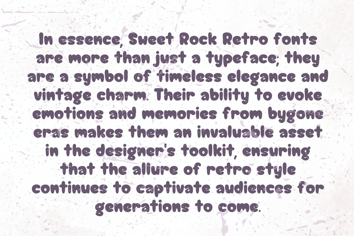 Sweet Rock Retro - Handwriting, a Handwritten Font by Charmingbear59.design (Photo 4 of 5)