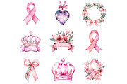 World Breast Cancer Day Clipart, an Illustration by Design Market (Thumbnail 3 of 3)