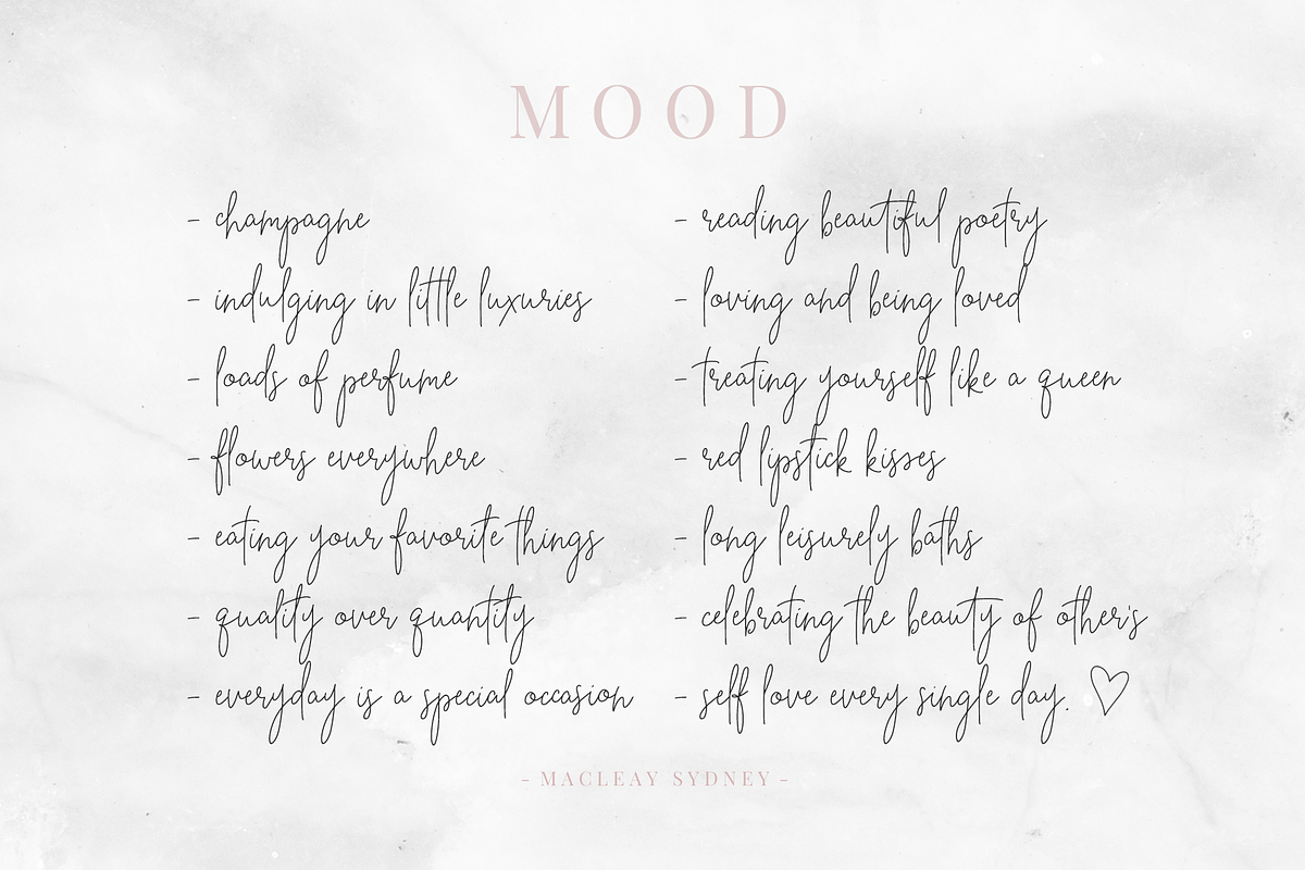 Beauty Notes Script + Illustrations, a Script Font by Design Pixie (Photo 10 of 15)