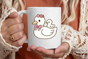 Cute Mama Duck SVG, an Object Graphic by Creative Art (Thumbnail 4 of 6)