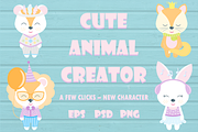 Cute Animal Creator, an Animal Illustration by My Sweet Dreams (Thumbnail 1 of 13)