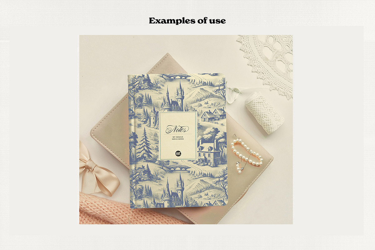Winter Xmas Toile Seamless Patterns, a Pattern Graphic by Marie T (Photo 3 of 6)