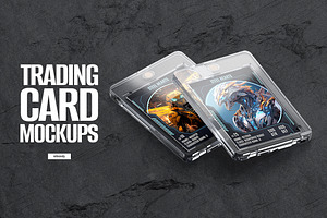 Trading Card Mockups, a Merchandise Mockup by rebrandy