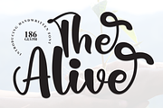 The Alive | Script Font, a Handwritten Font by Scratchones (Thumbnail 1 of 9)