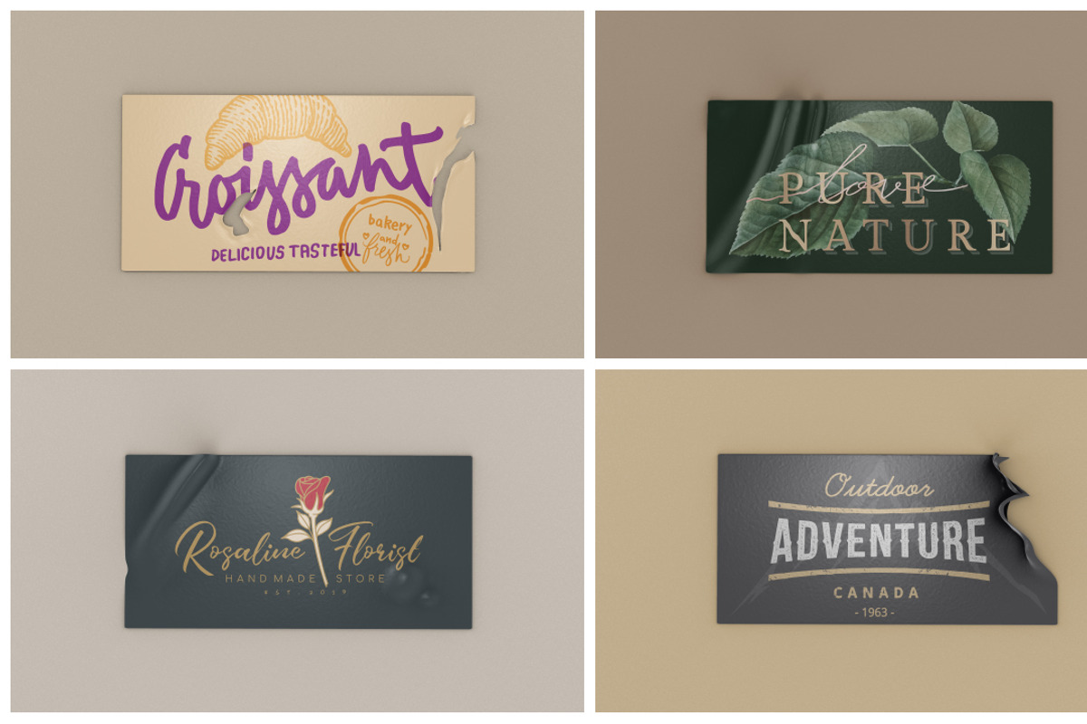 Peeled Sticker Mockup Vol 2, a Product Mockup by Graphicboom (Photo 4 of 7)