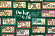 Cute Kawaii Dollar with Animals, an Animal Illustration by Palau (Thumbnail 1 of 12)