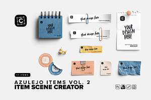 Stationery & Desk Accesories, a Product Mockup by Custom Scene