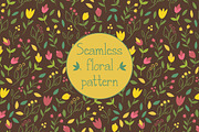 Hand Drawn Seamless Floral Pattern, a Pattern Graphic by wowpatterns (Thumbnail 1 of 4)