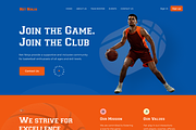 Basketball Sport club Landing page, a Landing Page Template by Sujun Baidyaa (Thumbnail 4 of 4)