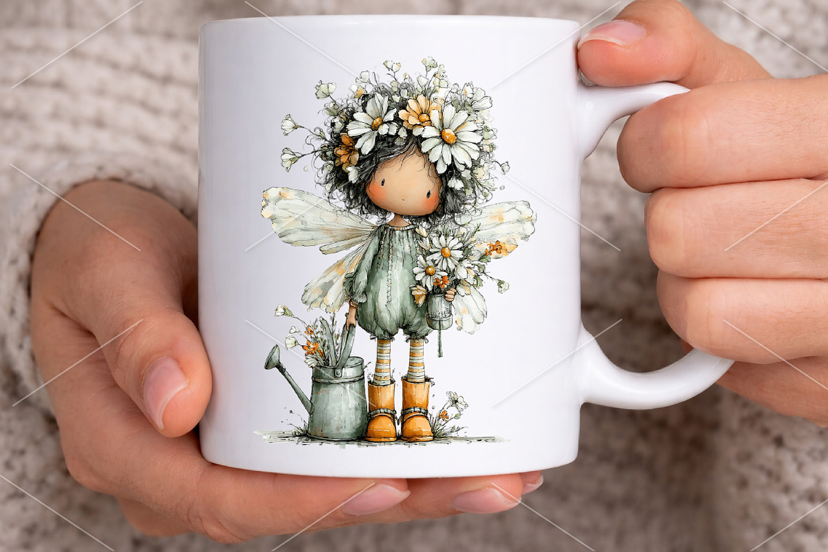 Quirky Spring Fairy Girl Clipart PNG, an Illustration by Canvas Craft (Photo 6 of 7)