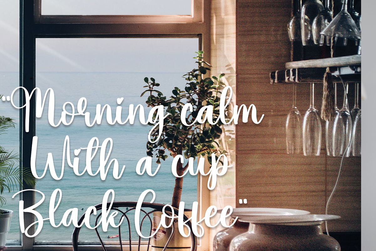 Sunrice | Script Font, a Script Font by Scratchones (Photo 6 of 8)