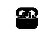 50 Wireless Earbuds Silhouette Icon, an Illustration by abu67222 (Thumbnail 31 of 51)