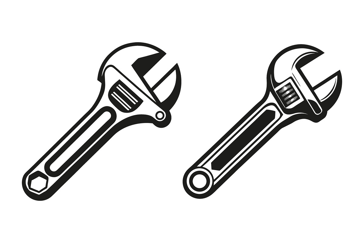 Two adjustable wrenches Vectors, an Object Graphic by Billah Hub