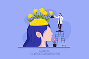 Positive Mindset Growth Illustration, an Object Illustration by Partikusi Design (Thumbnail 2 of 3)
