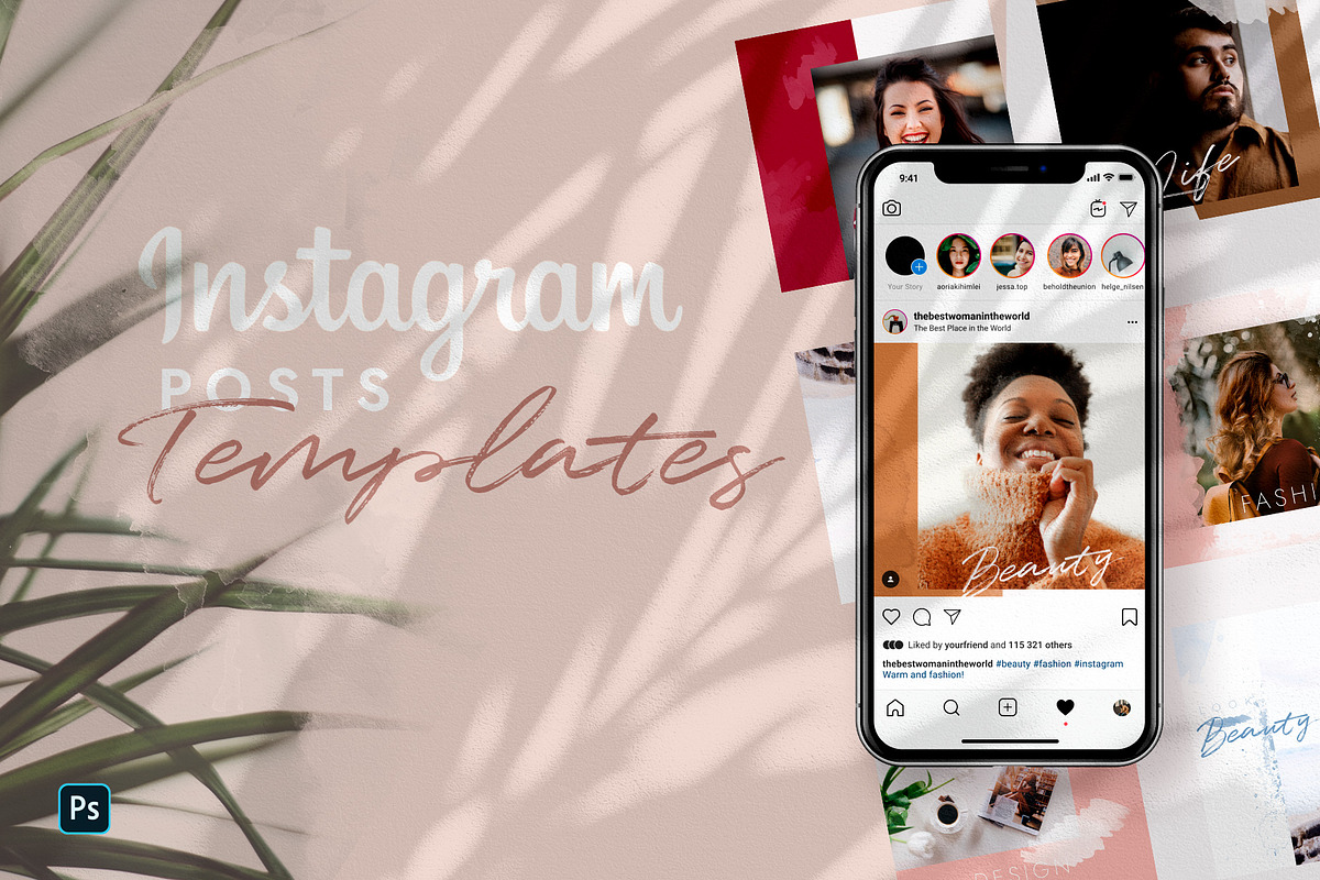 Instagram Posts - Fashion Templates, a Social Media Template by Roman Paslavsky (Photo 1 of 8)