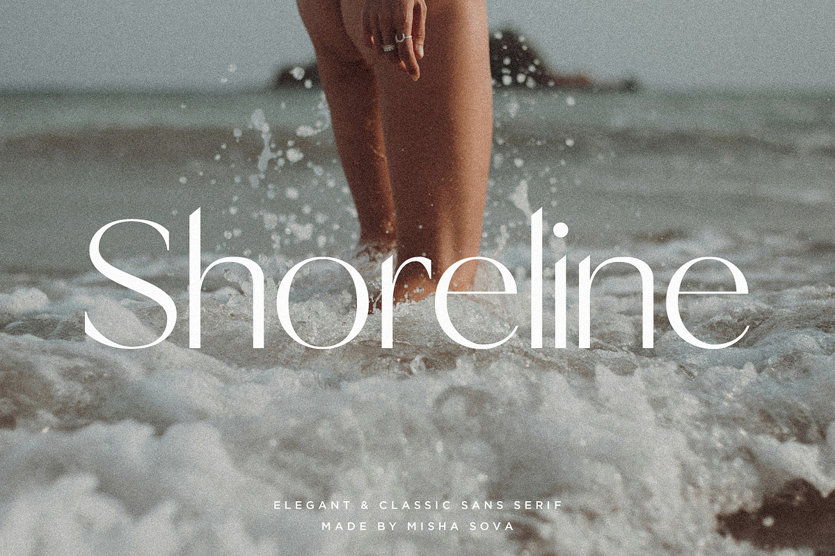 Shoreline - Classical Sans Serif Duo, a Sans Serif Font by Misha Sova (Photo 1 of 11)