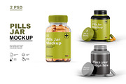 Pills Jar Mockup, a Cups & Container Mockup by GraphicsPixel (Thumbnail 1 of 5)