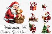 Christmas Santa Claus Clipart, an Illustration by CrexoraLab (Thumbnail 1 of 5)