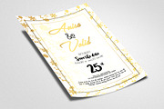 Save The Date Golden Card Templates, a Flyer Template by Psd Templates (Thumbnail 2 of 2)