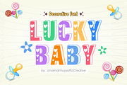 Lucky Baby - Decorative Font Types, a Font by KiddoGlyphs Studio (Thumbnail 1 of 5)