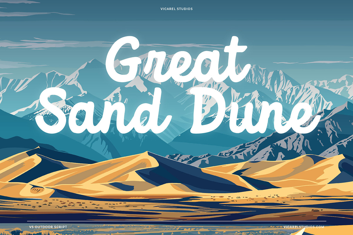 Outdoor Script | National Park Font, a Script Font by Vicarel Studios (Photo 20 of 27)
