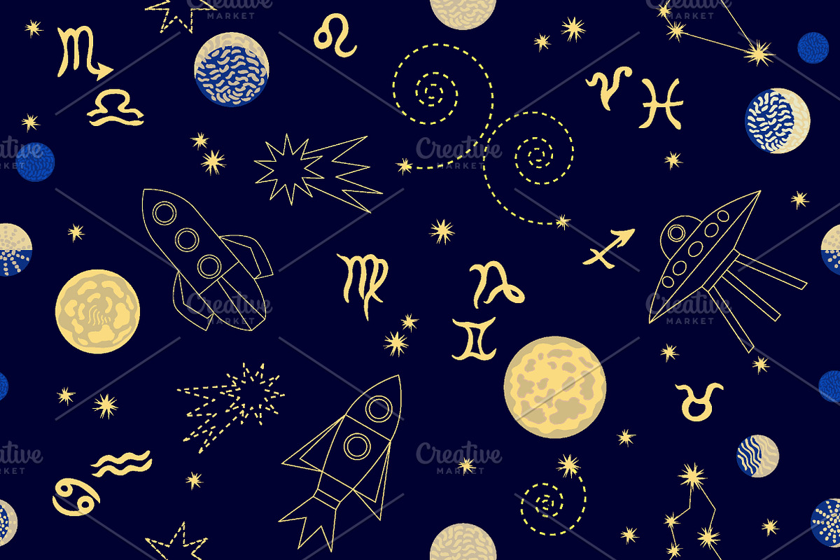 My Space. Set of Cosmic Patterns, a Pattern Graphic by Svetlana Kononova (Photo 10 of 15)