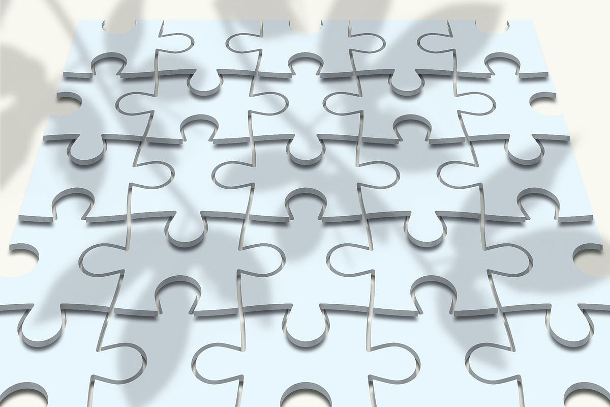 3D Puzzled Mock-Up Bundle, a Social Media Template by Graphicsworld125 (Photo 21 of 24)