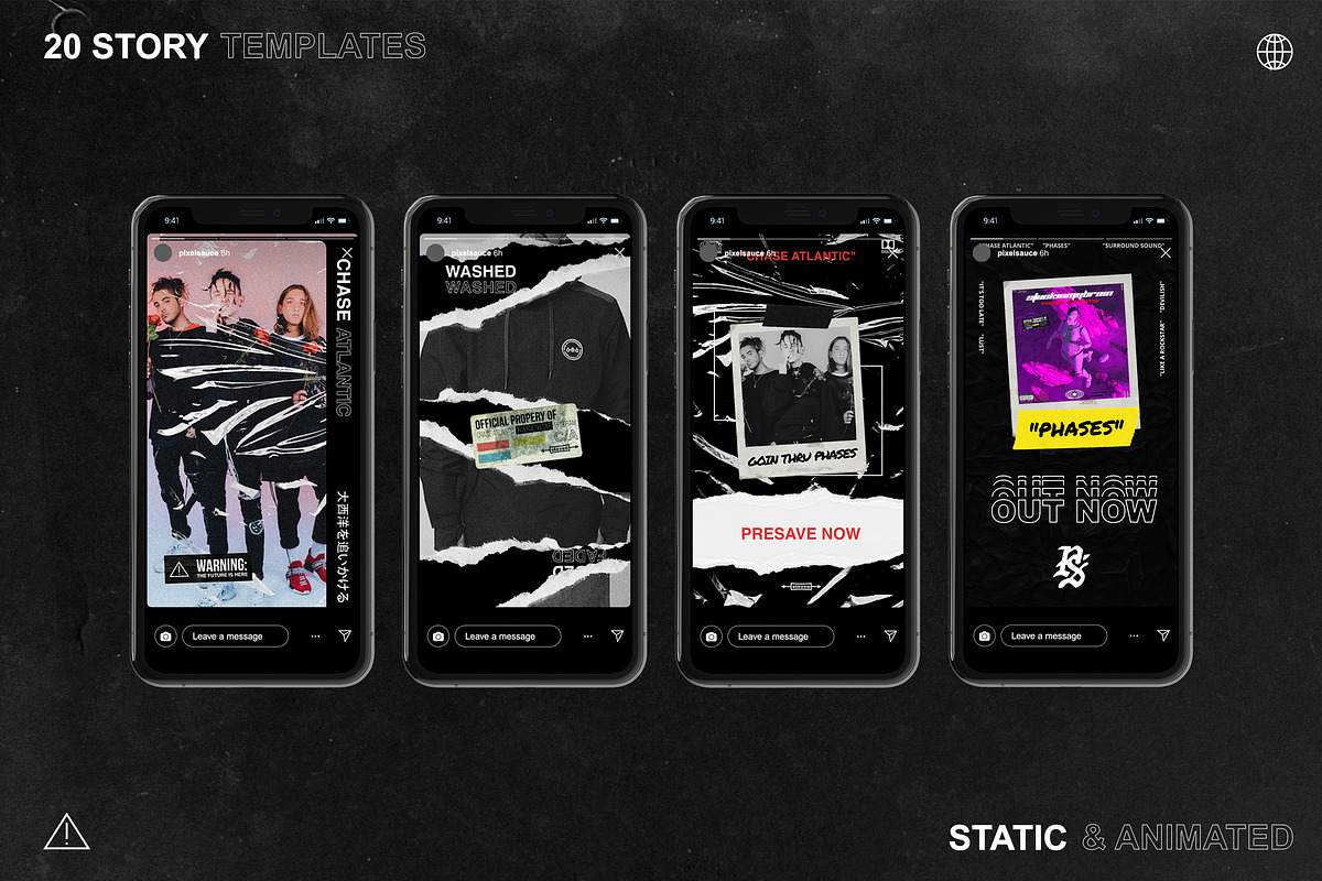 Hype Instagram Story/Post Templates, a Social Media Template by Pixel Sauce™ (Photo 4 of 14)