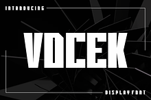 Vocek - Bold Font