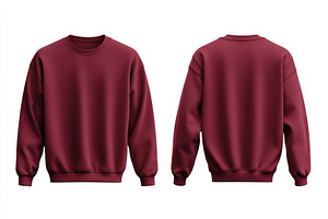 Warm maroon sweatshirt displayed fro, a Photo by Tanuart