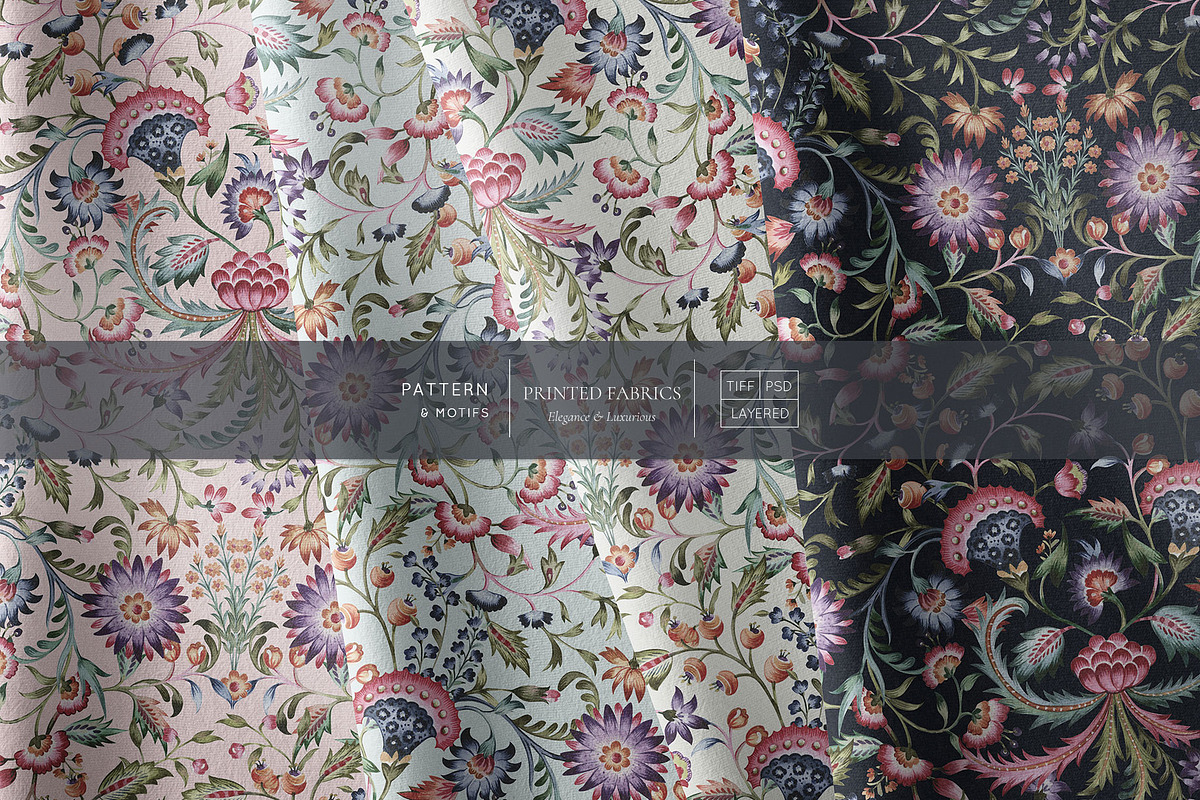 Ethnic Florals Watercolor Chintz!, a Pattern Graphic by Pink Linen (Photo 11 of 12)