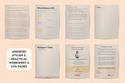 Workbook ebook Canva template Sunset, a Templates & Theme by Monarch 21 Design (Thumbnail 5 of 8)